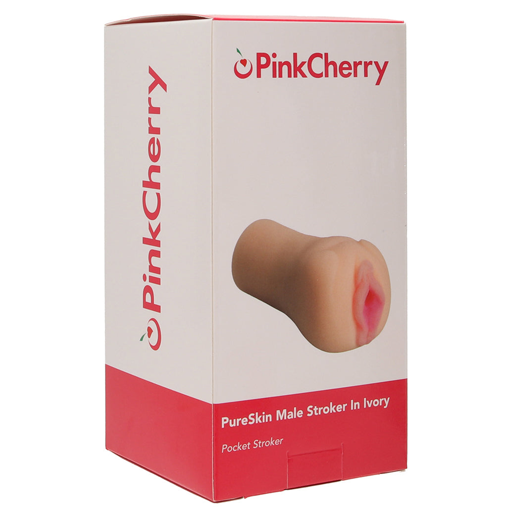 PinkCherry PureSkin Male Stroker in Ivory - Tophatter's Adult Products Male Masturbators > Pocket Strokers - Tophatter Daily Deals