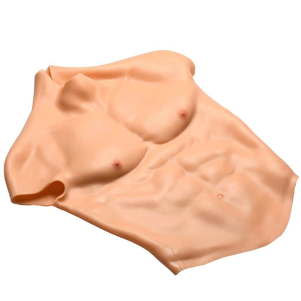 Master Series Ripped Silicone Male Chest in Large - Wholesale Prices (Limited Deals)