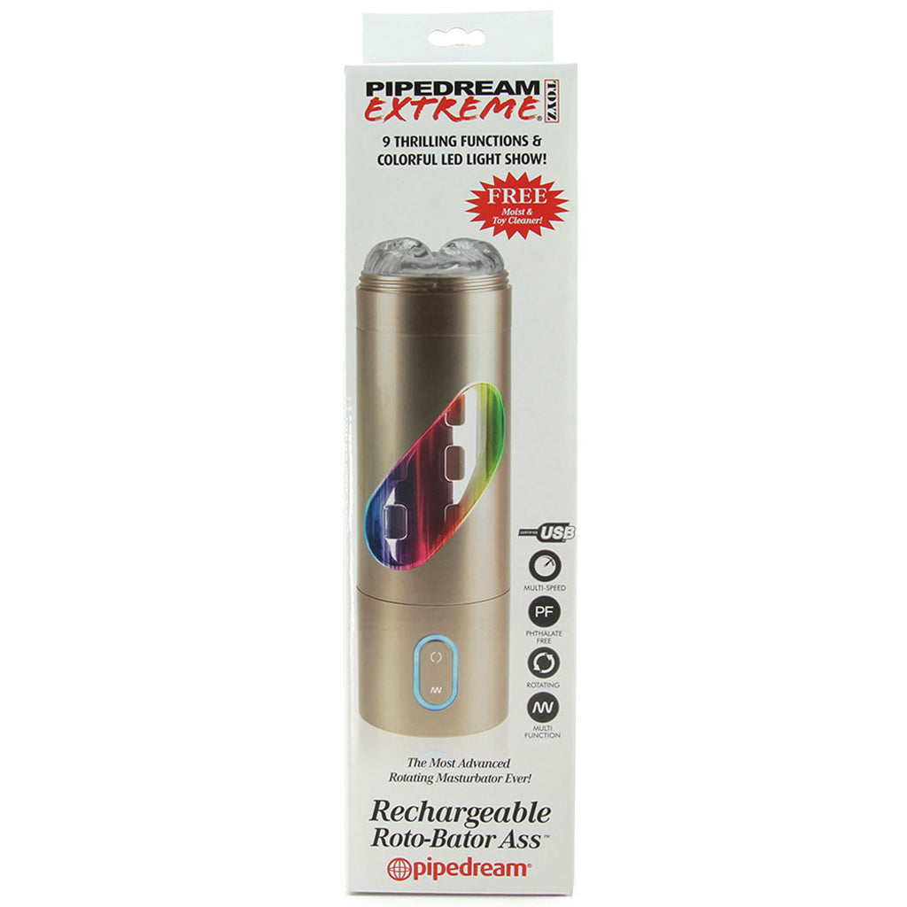 Extreme Rechargeable Roto-Bator Ass Male Masturbators > Self-Contained Strokers - Tophatter Daily Deals