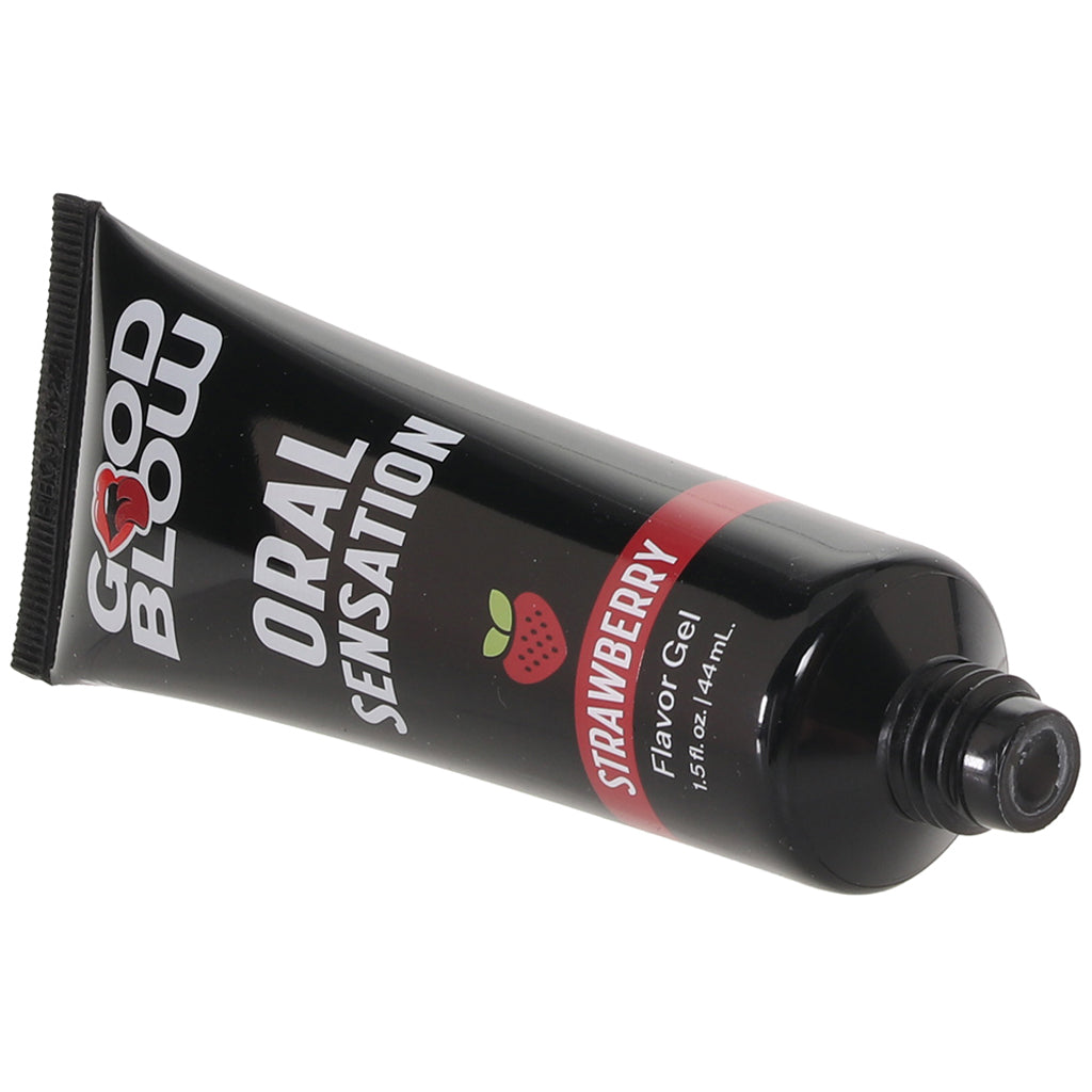Good Blow Oral Sensation Gel 1.5oz/44.4ml in Strawberry - Tophatter's Adult Sex Toys Online Lubes and Lotions > Female Enhancement - Tophatter Daily Deals