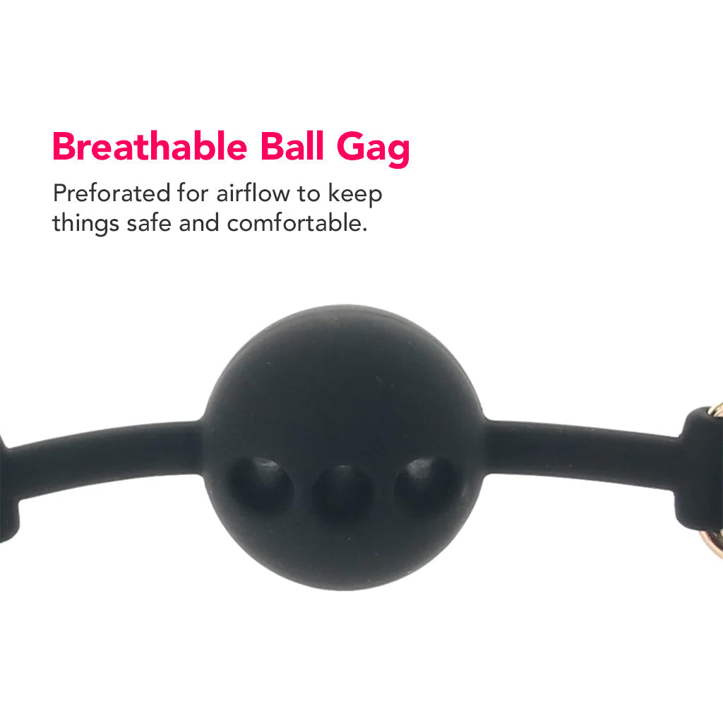 Ride 'Em Denim Ball Gag Bondage and Fetish > Ball Gags & Mouth Restraints - Tophatter Daily Deals