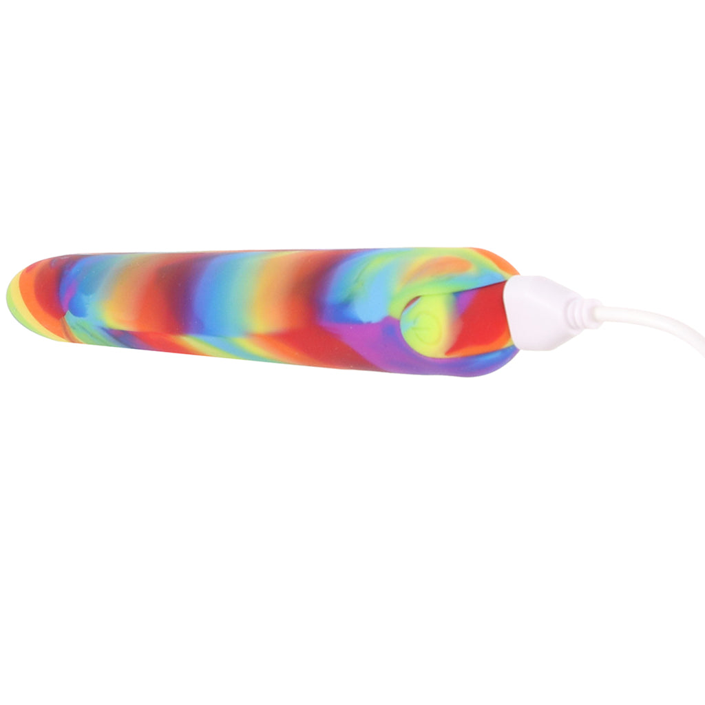 Bang! Rainbow Silicone Slim Vibe - Tophatter's Adult Sex Toys Online Vibrators > Traditional Vibrators - Tophatter Daily Deals