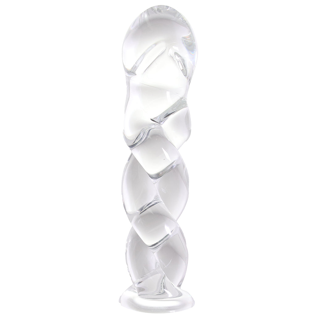 Clarity Seraphic Braid Glass Dildo Dildo Sex Toys > Pyrex Glass Dildos - Tophatter Daily Deals