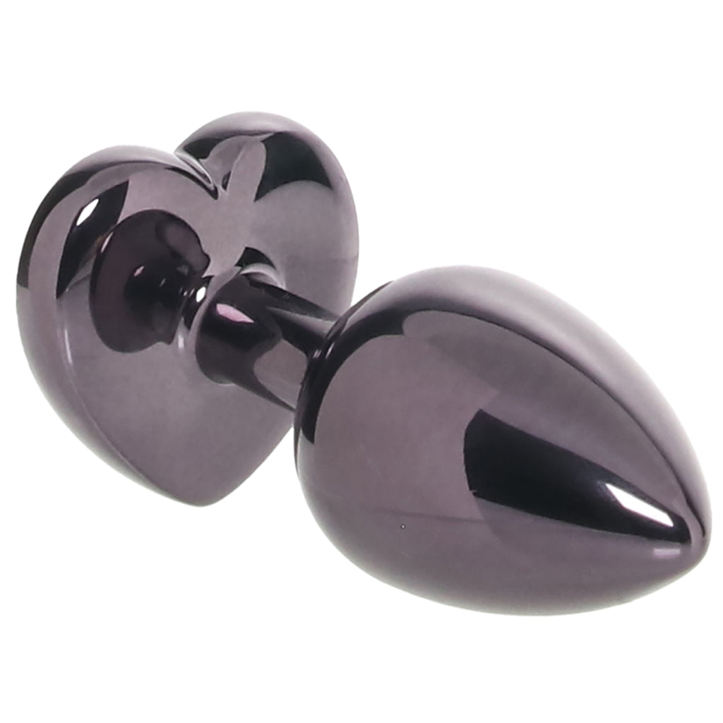 Jewel Black Diamond Heart Plug in Small Anal Sex Toys > Butt Plugs - Tophatter Daily Deals