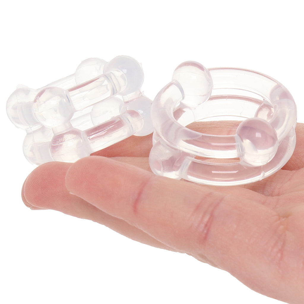 Alpha Liquid Silicone Double Stacker Rings Cock Rings - Tophatter Daily Deals