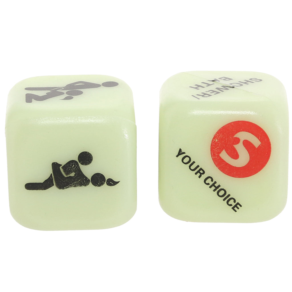 Glow in the Dark Sex Dice - Tophatter's Adult Products Sensual Love > Games - Tophatter Daily Deals