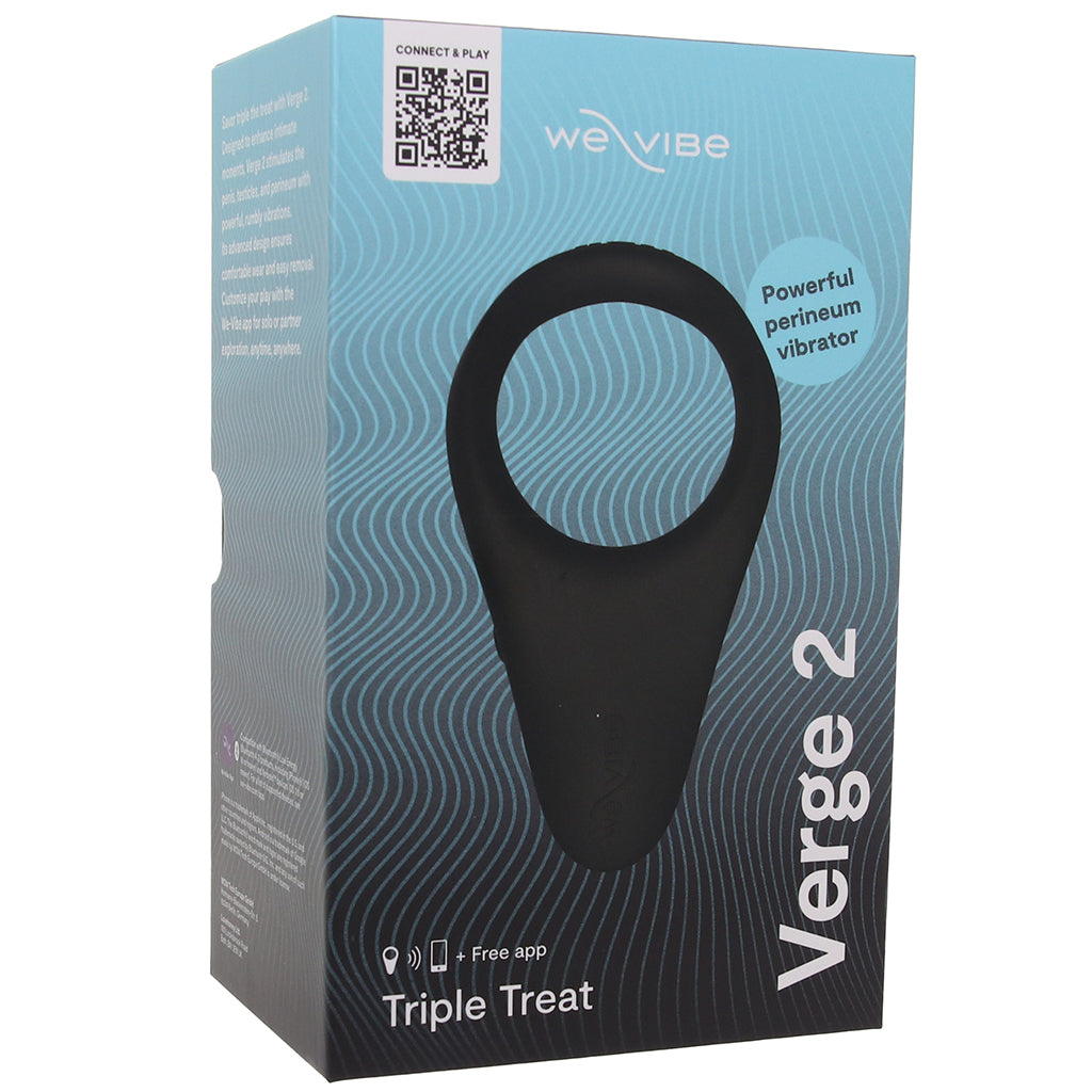 We-Vibe Verge 2 Triple Treat Perineum Stimulator Cock Rings - Tophatter Daily Deals