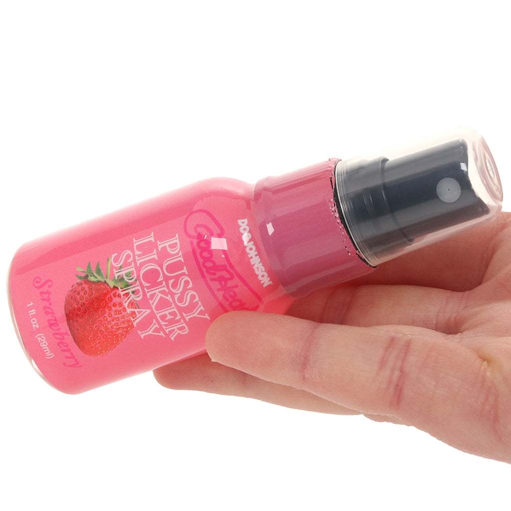 GoodHead Pussy Licker Spray 1fl.oz/29ml in Strawberry Lubes and Lotions > Flavored Sex Lubes - Tophatter Daily Deals