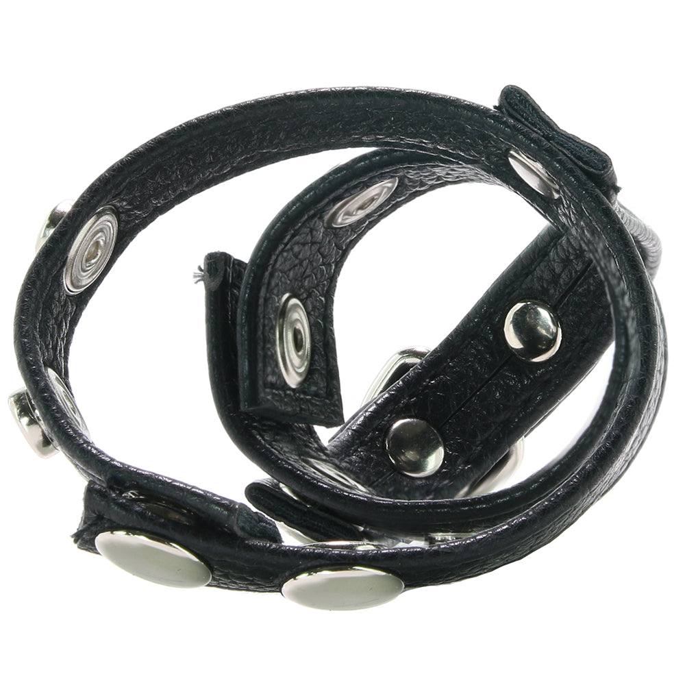Blue Line Cock Ring with 1 Inch Ball Stretcher - Tophatter's Adult Sex Toys Online Bondage and Fetish > Cock and Ball Devices - Tophatter Daily Deals
