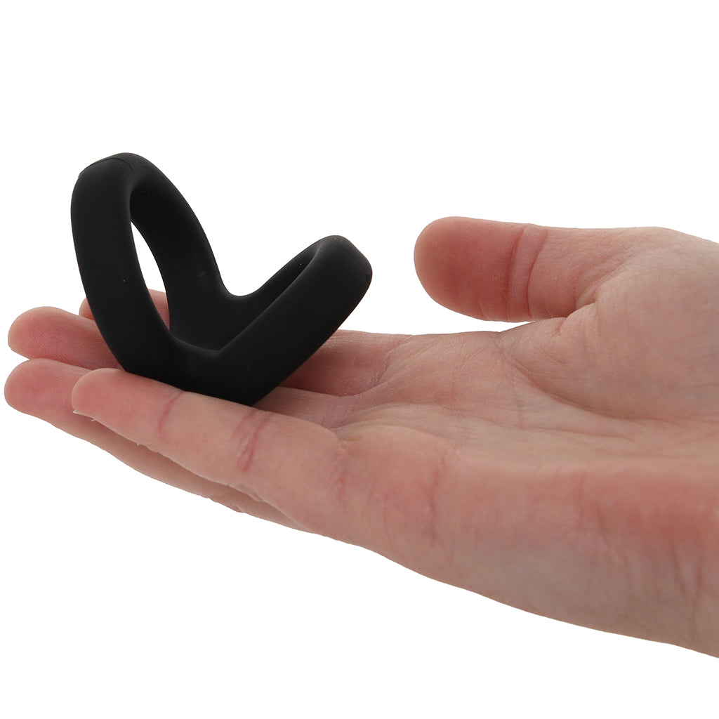 Alpha Ring Liquid Silicone Snug Tugger in Black Cock Rings - Tophatter Daily Deals