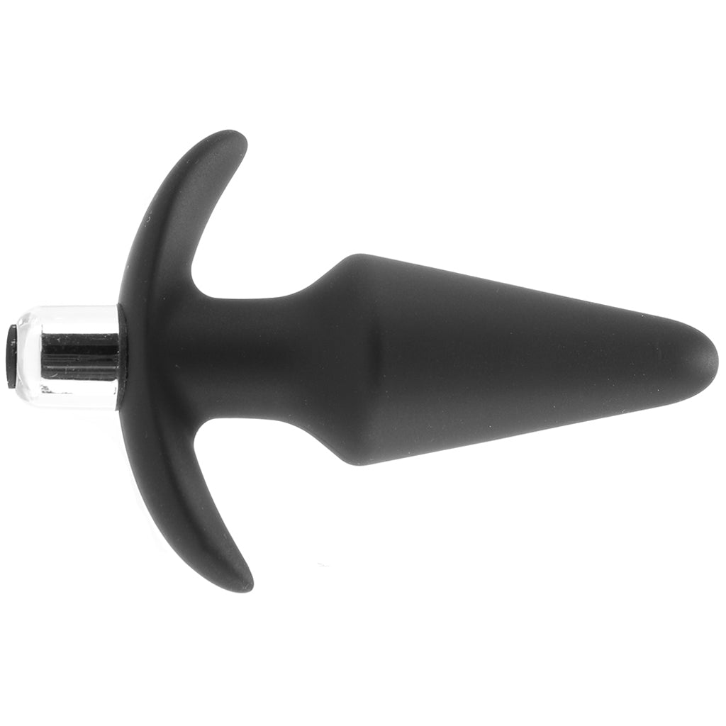 Luxe Discover Vibrating Silicone Butt Plug in Black - Tophatter's Vibrator Deals Online Anal Sex Toys > Butt Plugs - Tophatter Daily Deals