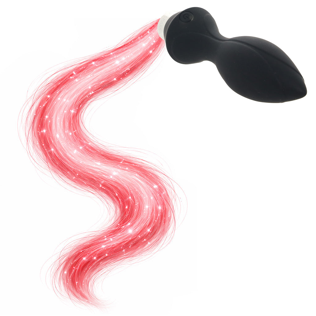 Booty Sparks Fiber Optic Vibrating Butt Plug Anal Sex Toys > Butt Plugs - Tophatter Daily Deals