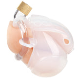 Blueline Full Restraint Silicone Chastity Device in Frosted Bondage and Fetish > Cock and Ball Devices - Tophatter Daily Deals