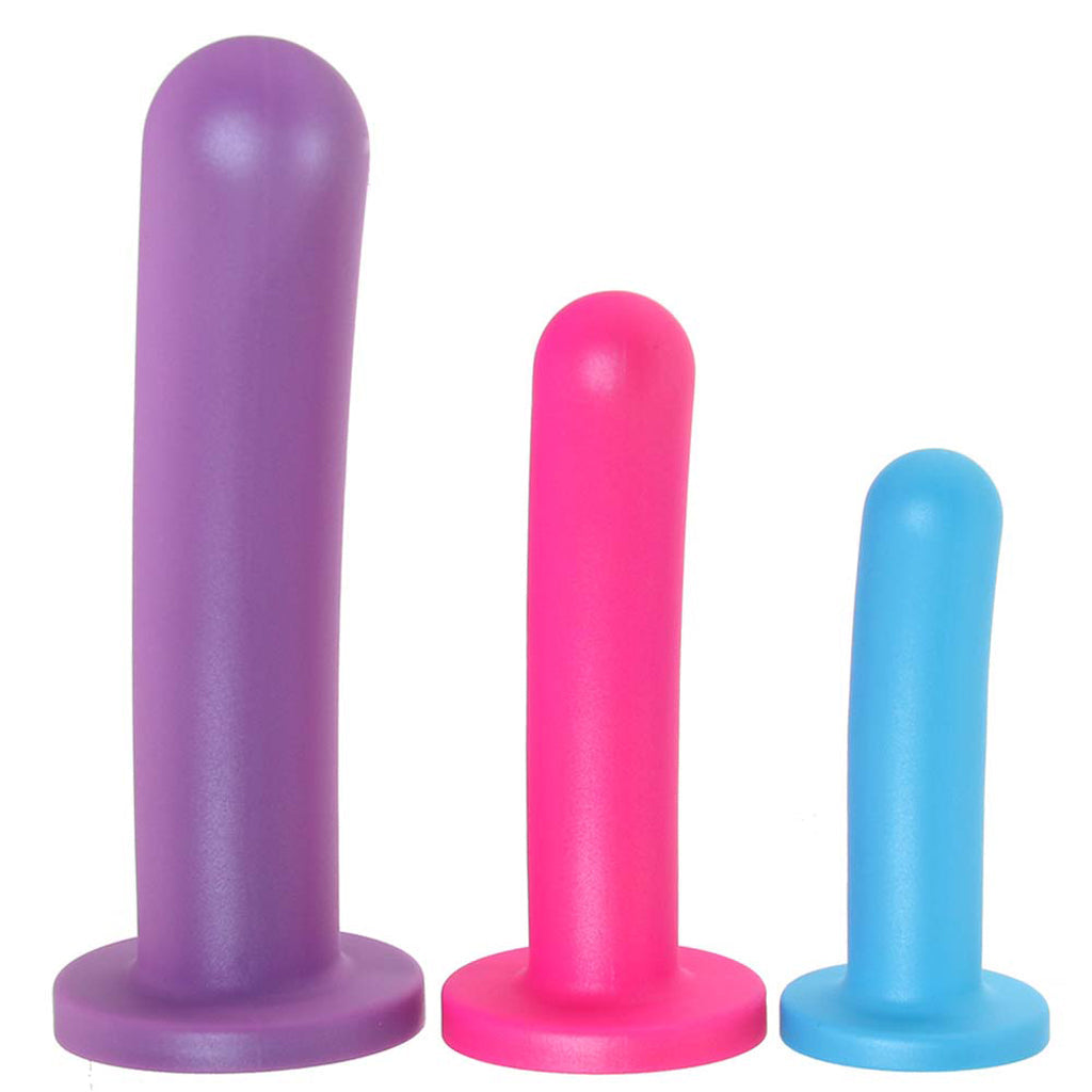 Strap U Triple Peg Vibrating Silicone Dildo Set - Tophatter's Vibrator Deals Online Dildo Sex Toys > Pegging Dildos - Tophatter Daily Deals