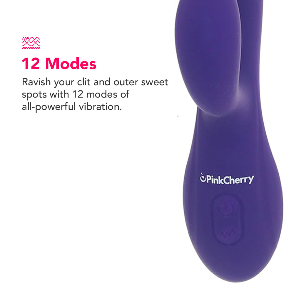 PinkCherry G-Spot Dual Rabbit Vibrator Vibrators > Rabbit Vibrators - Tophatter Daily Deals
