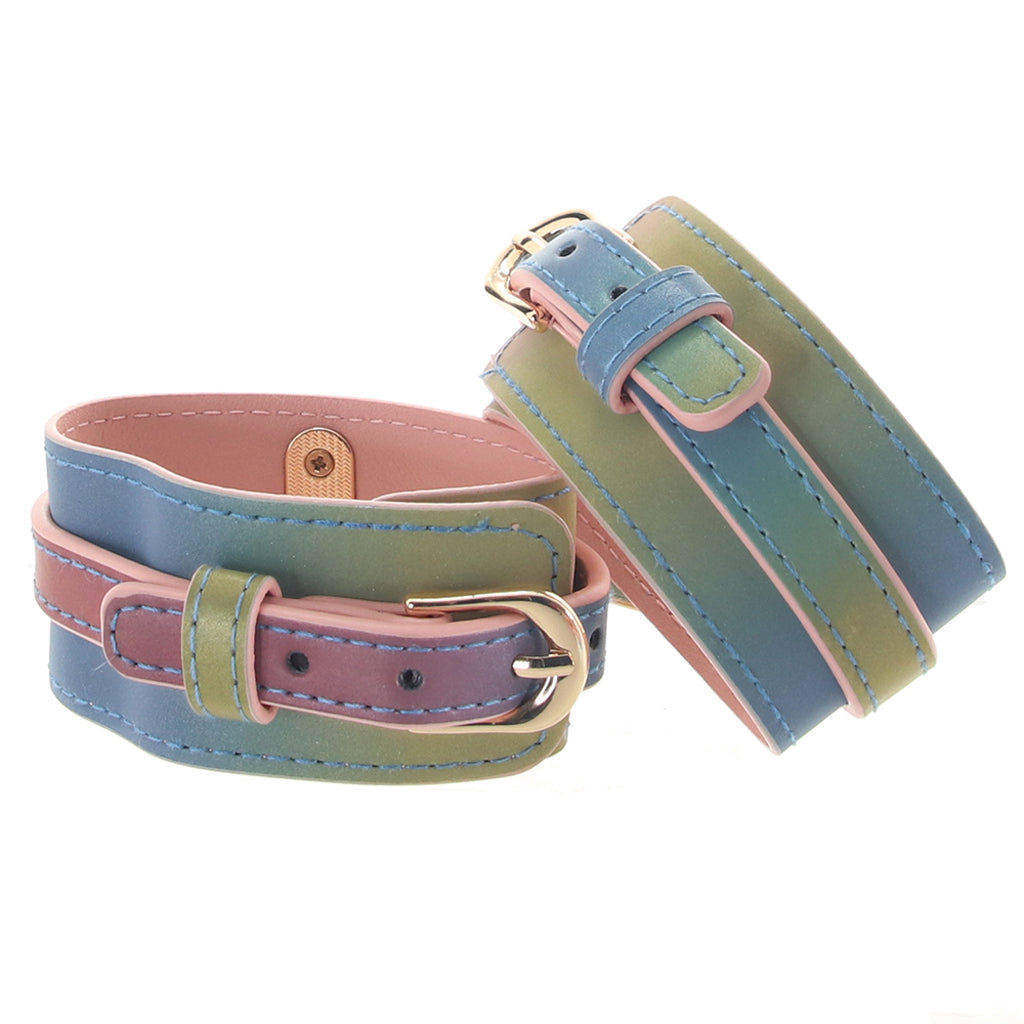 Spectra Bondage Ankle Cuffs in Rainbow - Tophatter's Adult Sex Toys Online Bondage and Fetish > Wrist and Ankle Cuffs - Tophatter Daily Deals