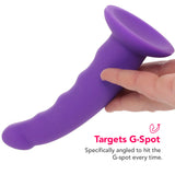 PinkCherry Premium 6.5 Inch Purple Silicone Wavy Dildo Dildo Sex Toys > G-Spot Dildos - Tophatter Daily Deals