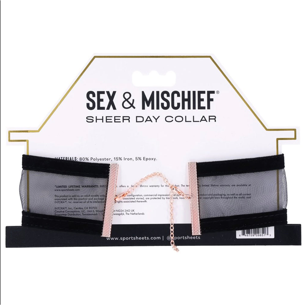 Sex & Mischief Sheer Day Collar Bondage and Fetish > Tools & Accessories - Tophatter Daily Deals