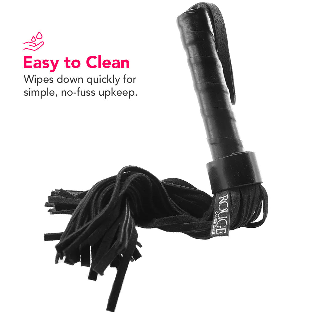 Short Suede Flogger in Black Bondage and Fetish > Whips and Crops - Tophatter Daily Deals