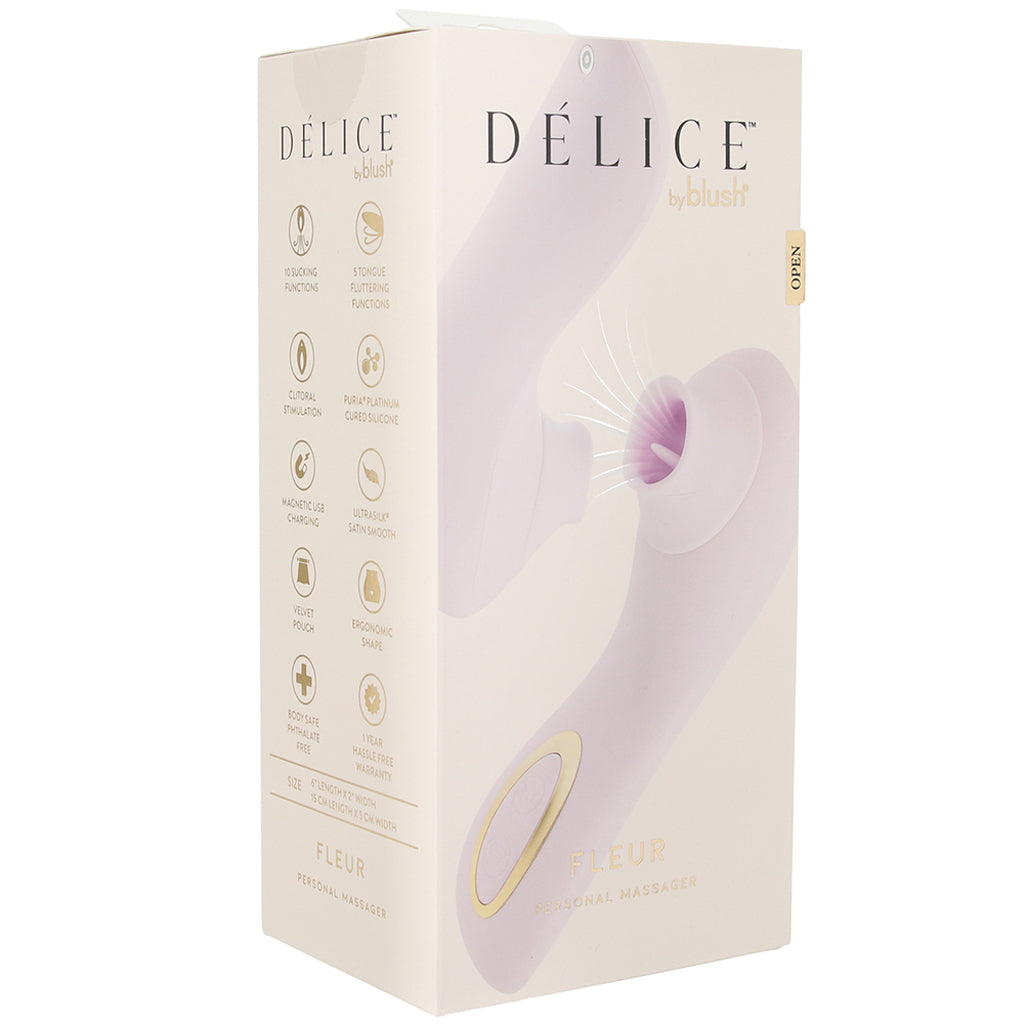 Delice Fleur Fluttering Suction Vibe - Tophatter's Vibrator Deals Online Vibrators > Clitoral Stimulators - Tophatter Daily Deals