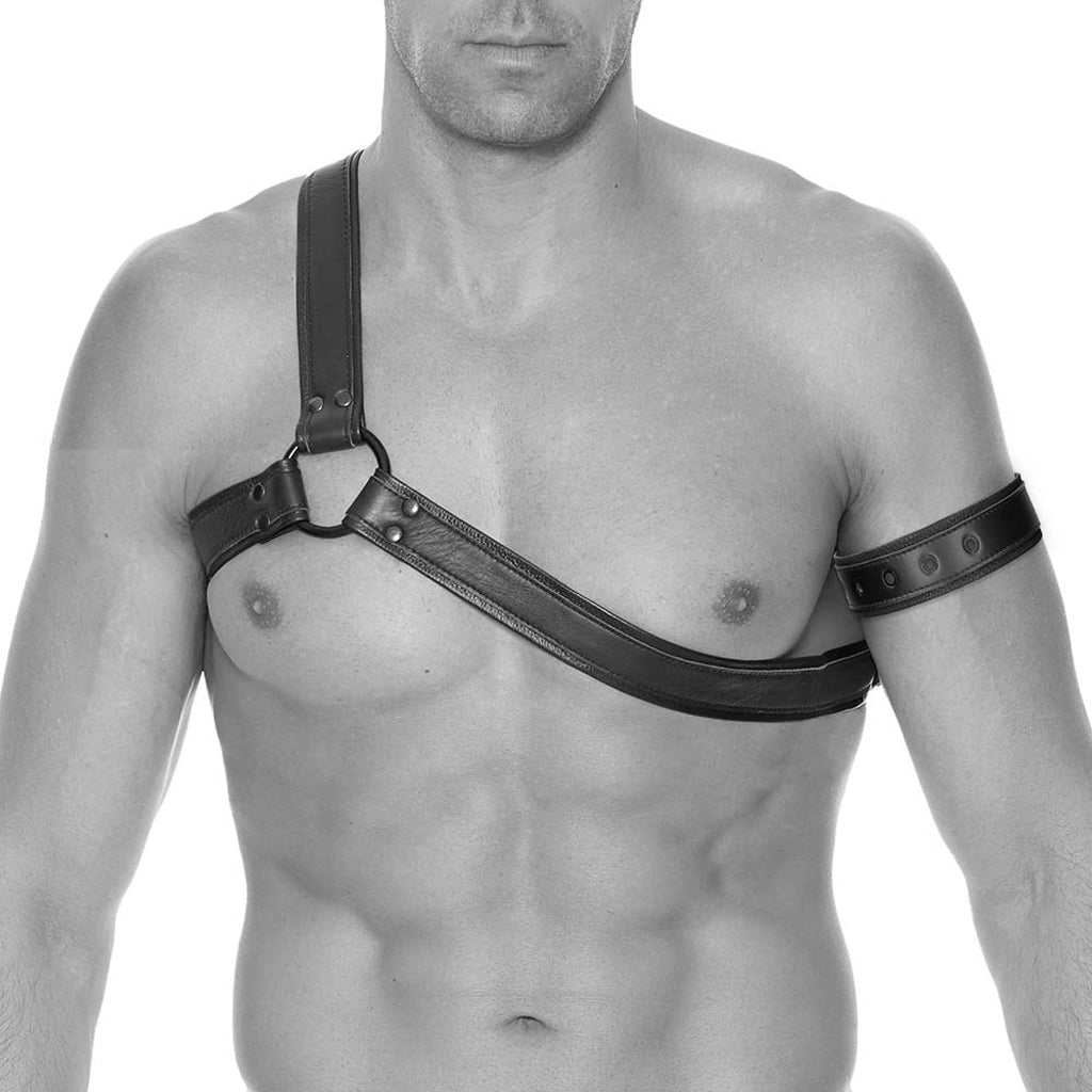 Ouch! Gladiator Harness with Arm Band Bondage and Fetish > Tools & Accessories - Tophatter Daily Deals