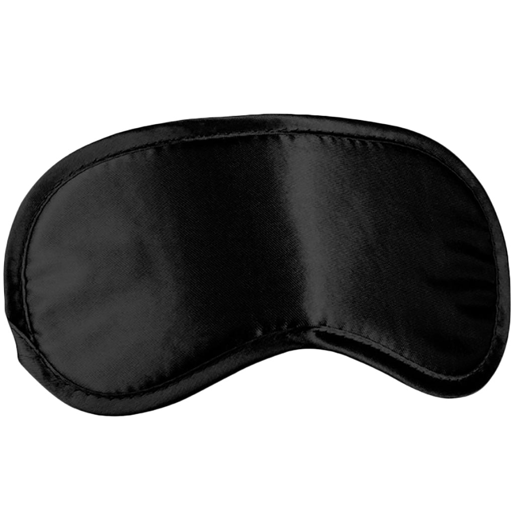 Black & White Satin Eye Mask Bondage and Fetish > Pleasure Masks and Dress Up Play - Tophatter Daily Deals