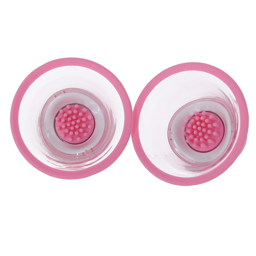 Size Matters Rotating Nipple Suckers in Pink - Tophatter's Adult Products Bondage and Fetish > Nipple Stimulators & Clamps - Tophatter Daily Deals