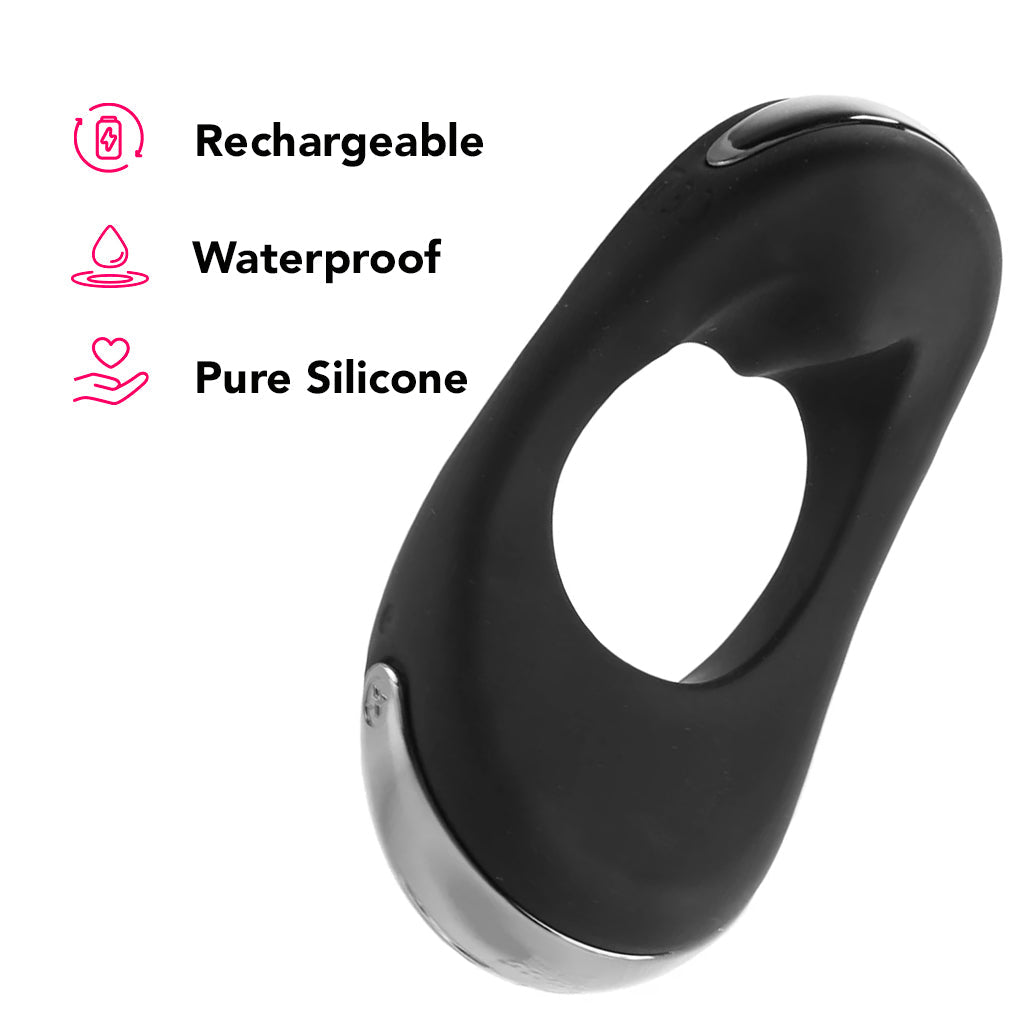 Atom Plus Vibrating Silicone Cock Ring Cock Rings - Tophatter Daily Deals