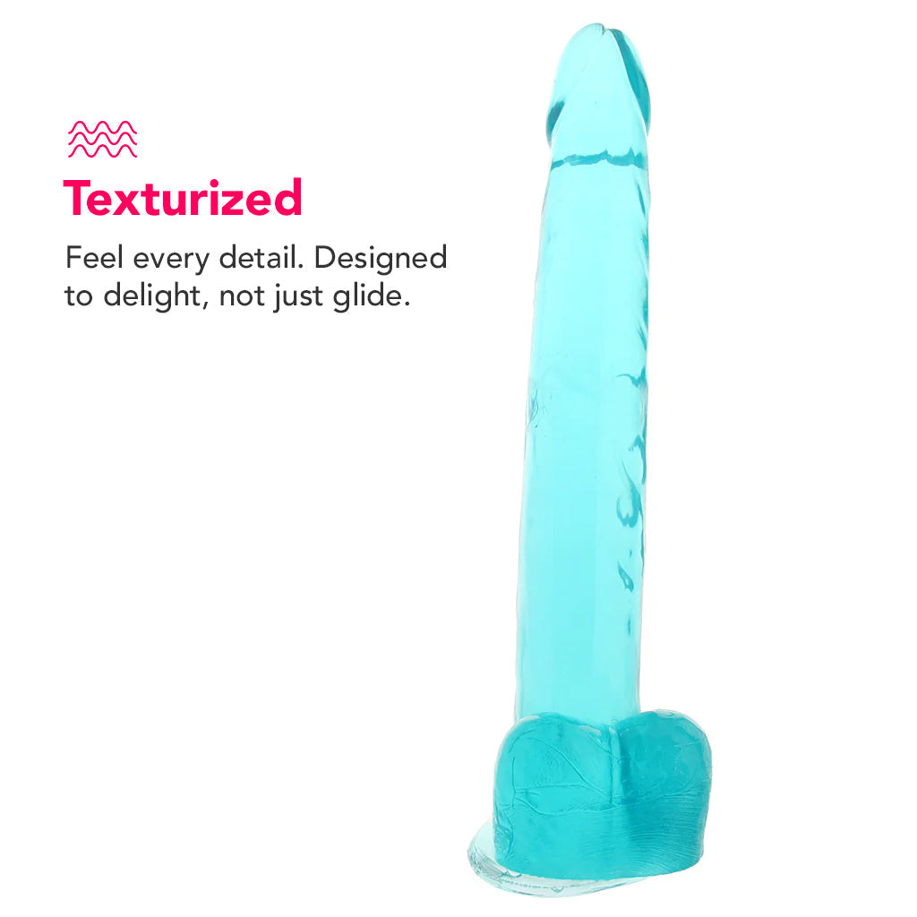 Size Queen 12 Inch Jelly Dildo in Blue Dildo Sex Toys > Realistic Dildos - Tophatter Daily Deals