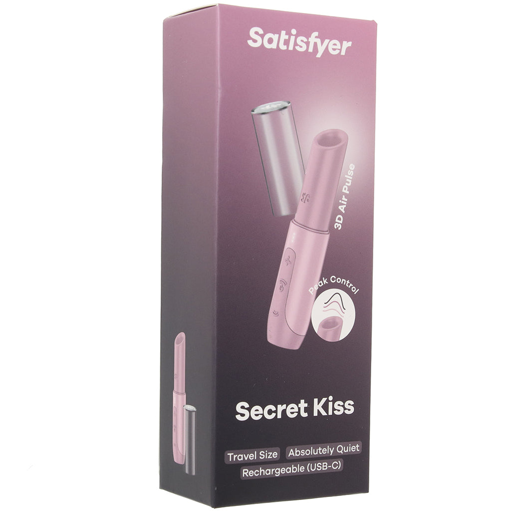 Satisfyer Secret Kiss Travel Air Pulse Stimulator Vibrators > Clitoral Stimulators - Tophatter Daily Deals