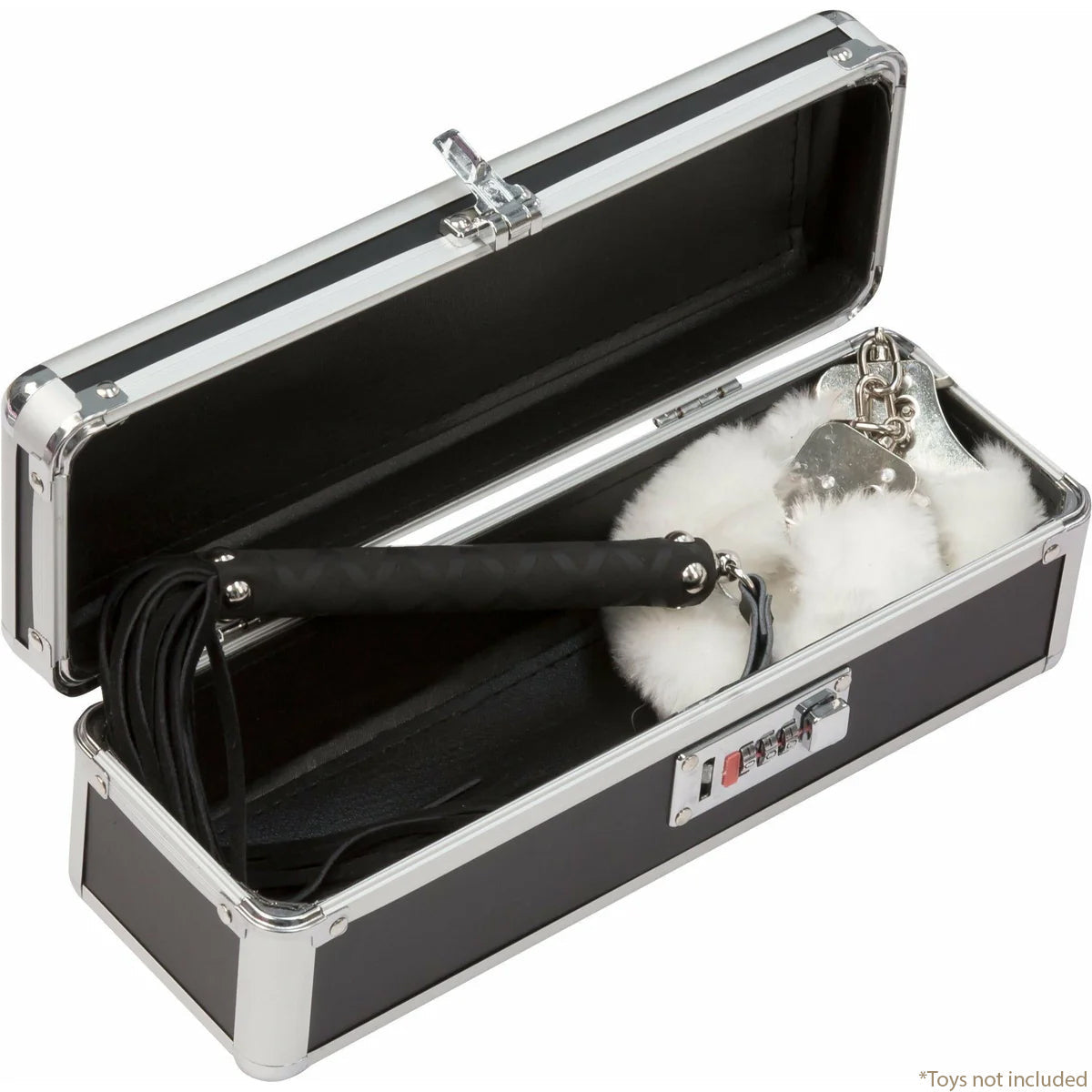 Simple and True Lockable Small Vibrator Case in Black Toy Storage - Tophatter Daily Deals