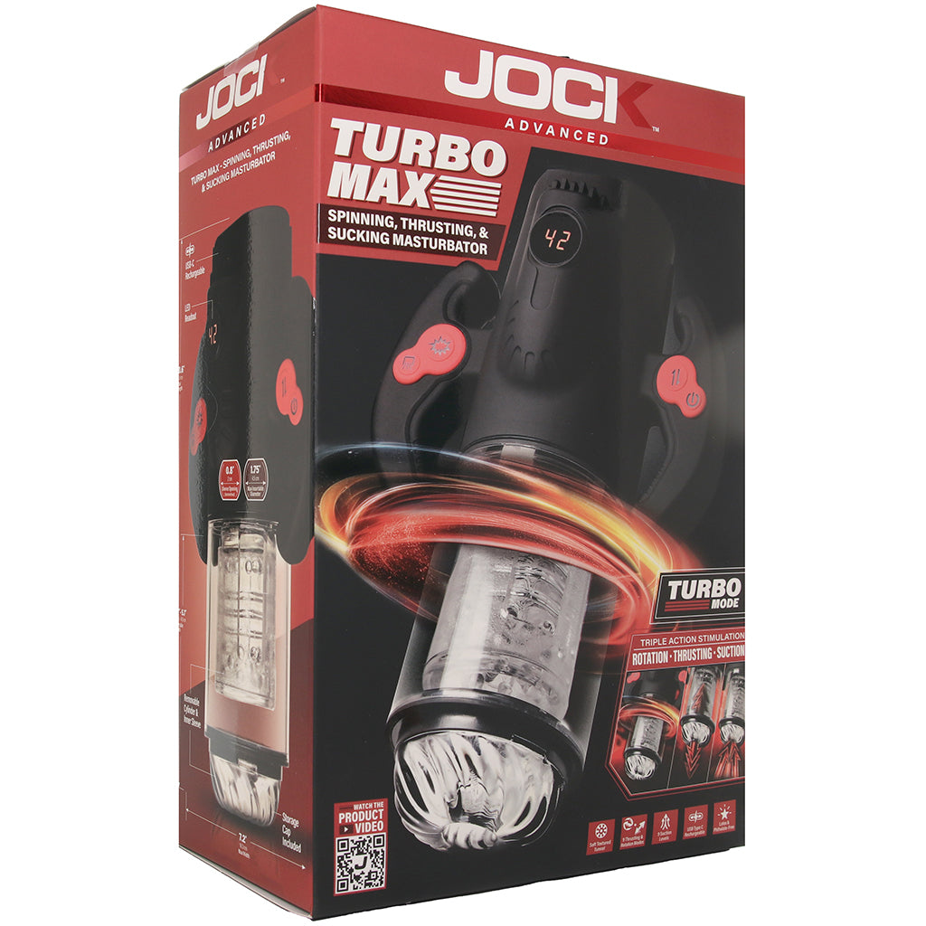 Jock Turbo Max Spinning, Thrusting & Sucking Masturbator Male Masturbators > Self-Contained Strokers - Tophatter Daily Deals