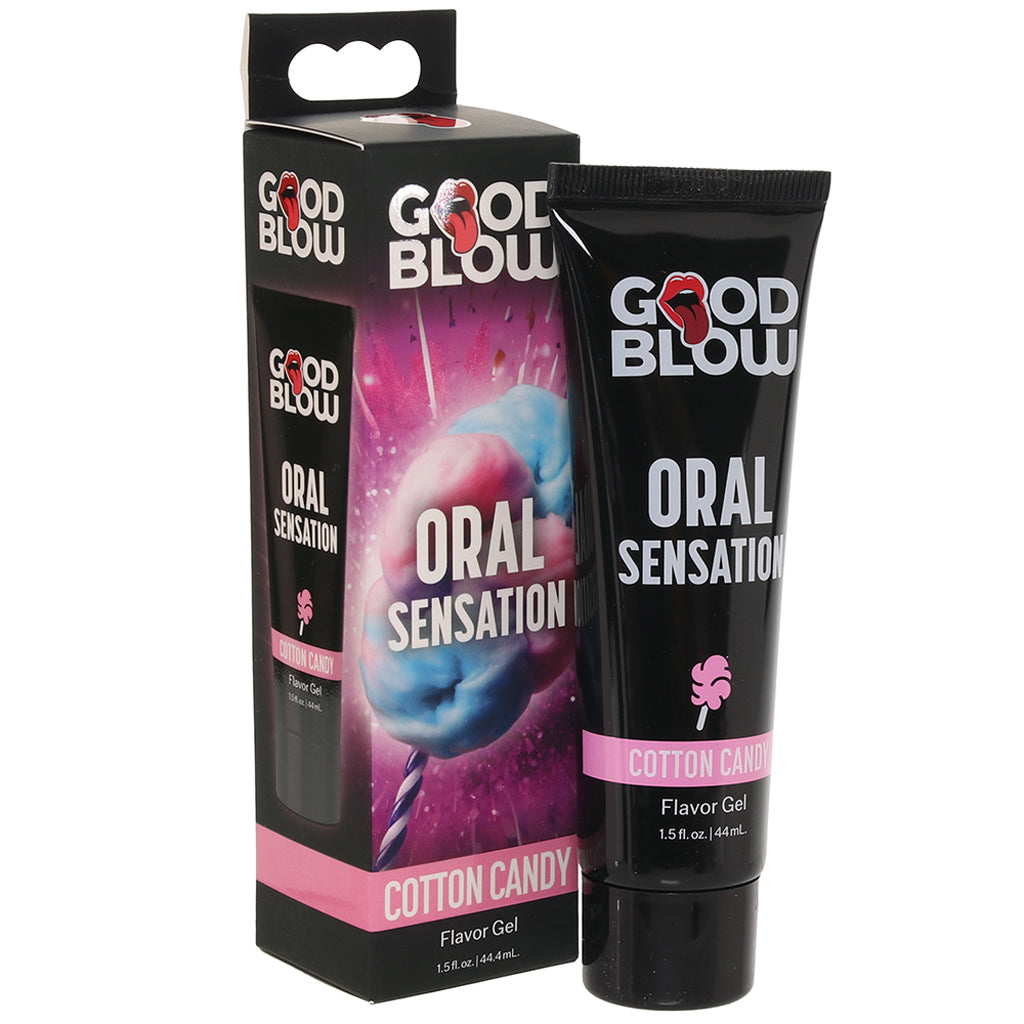 Good Blow Oral Sensation Gel 1.5oz/44.4ml in Cotton Candy - Tophatter's Adult Sex Toys Online Lubes and Lotions > Female Enhancement - Tophatter Daily Deals