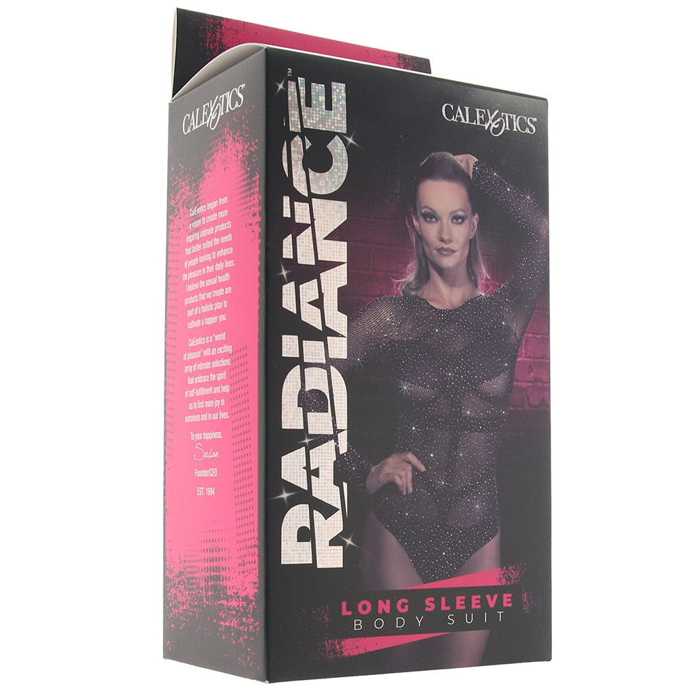 Radiance Long Sleeve Black Body Suit Bondage and Fetish > Pleasure Masks and Dress Up Play - Tophatter Daily Deals