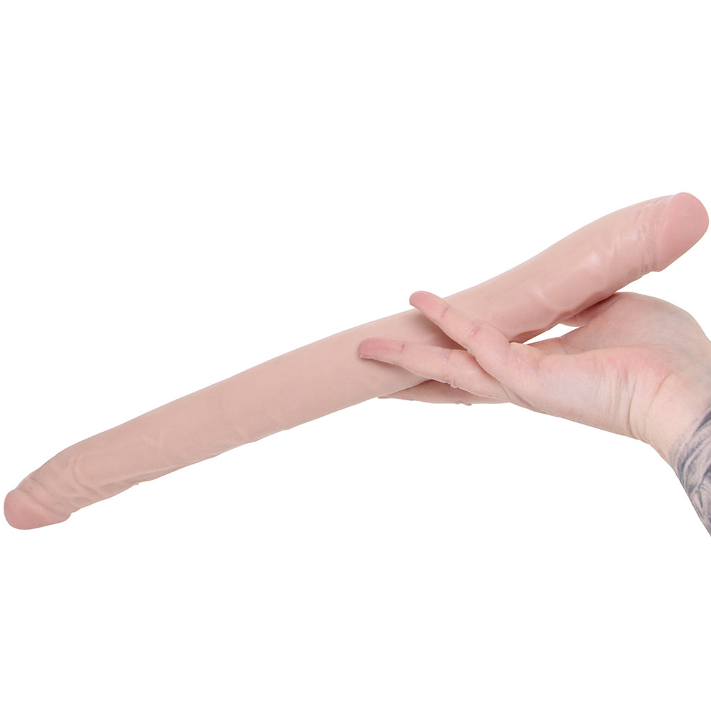 Dr. Skin+ 16.5 Inch Posable Silicone Double Dildo Dildo Sex Toys > Double Ended Dildos - Tophatter Daily Deals