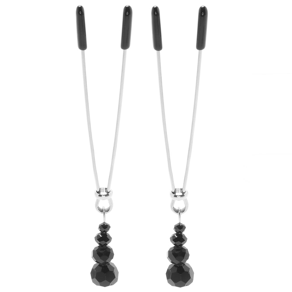 Adjustable Beaded Tweezer Nipple Clips - Tophatter's Adult Sex Toys Online Bondage and Fetish > Nipple Stimulators & Clamps - Tophatter Daily Deals