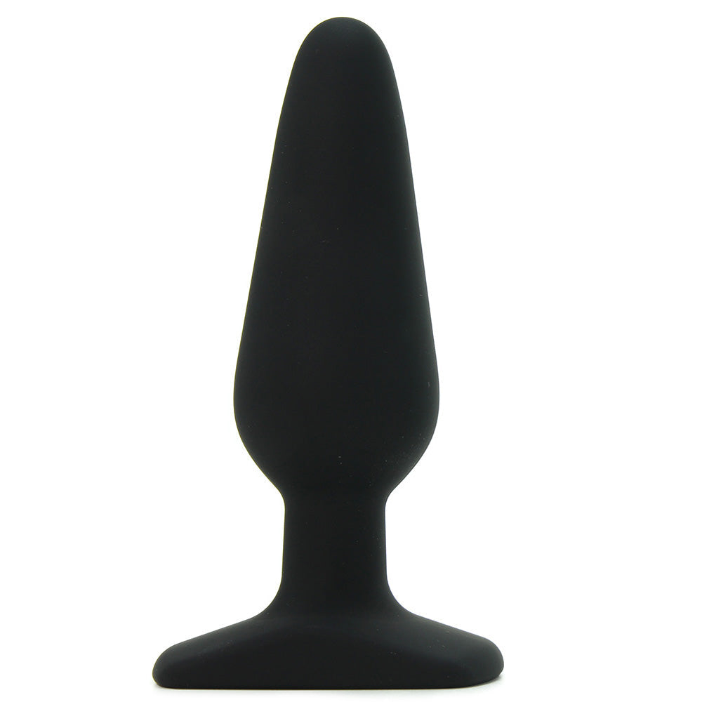 All About Anal Seamless Silicone 5.5" Butt Plug in Black - Tophatter's Adult Sex Toys Online Anal Sex Toys > Butt Plugs - Tophatter Daily Deals