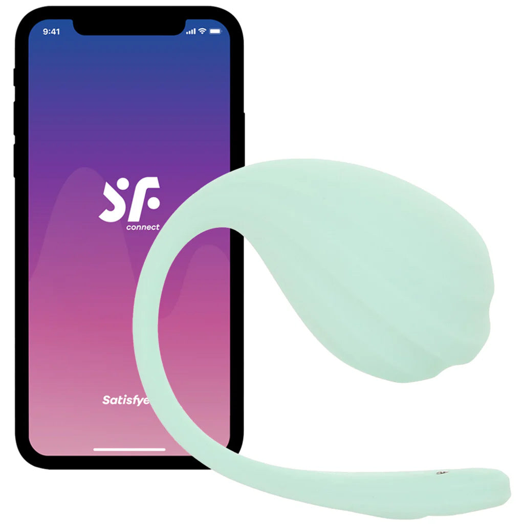 Satisfyer Smooth Petal Wearable Vibe in Mint Vibrators > Bullet and Egg Vibrators - Tophatter Daily Deals