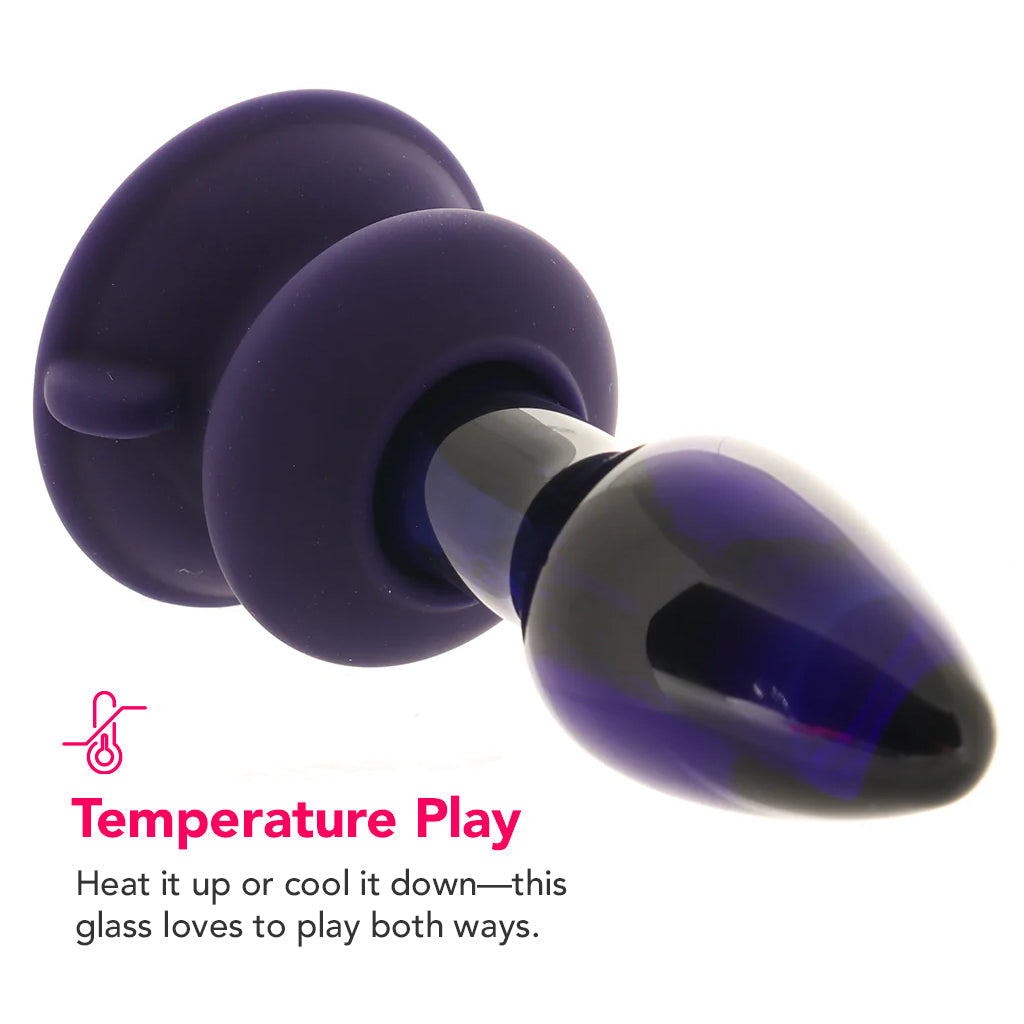 Icicles No.85 Vibrating Glass Plug in Purple Anal Sex Toys > Butt Plugs - Tophatter Daily Deals