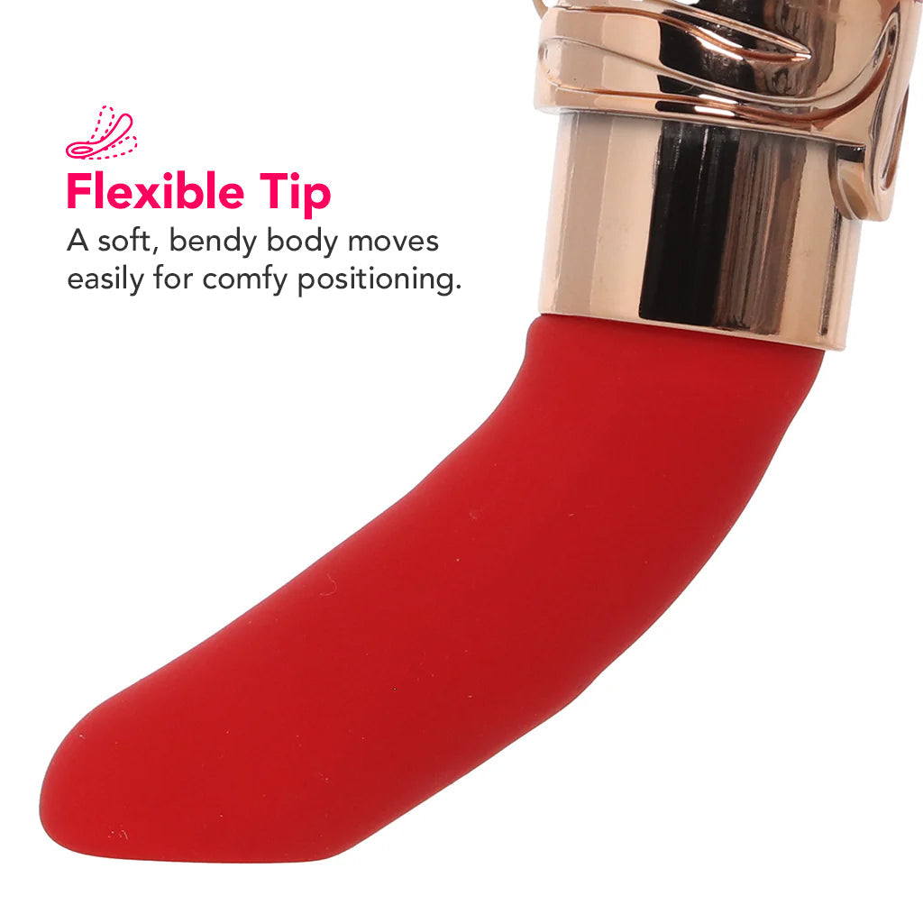 Loveline Dahlia Lipstick Vibe Vibrators > Clitoral Stimulators - Tophatter Daily Deals