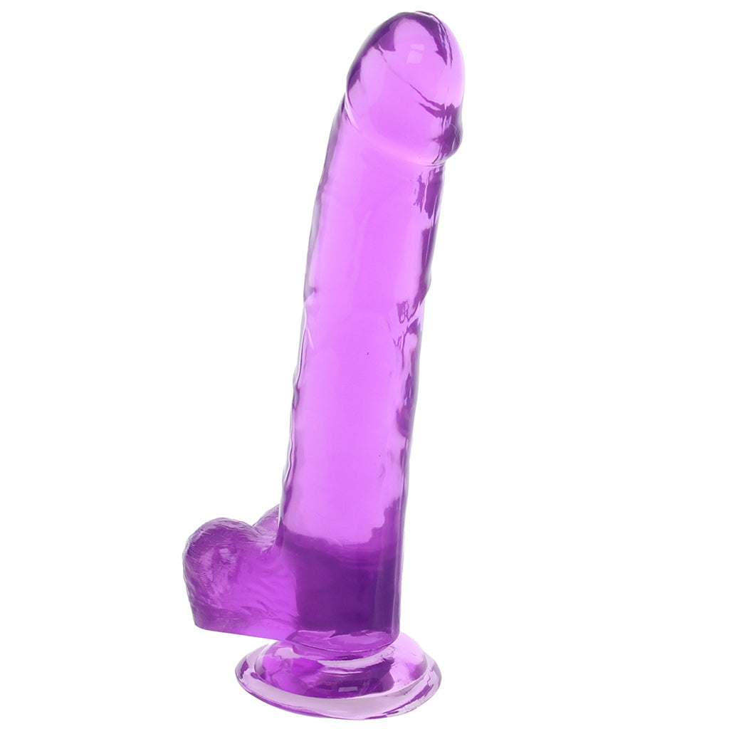 Size Queen 8 Inch Jelly Dildo in Purple Dildo Sex Toys > Realistic Dildos - Tophatter Daily Deals