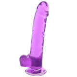 Size Queen 8 Inch Jelly Dildo in Purple Dildo Sex Toys > Realistic Dildos - Tophatter Daily Deals