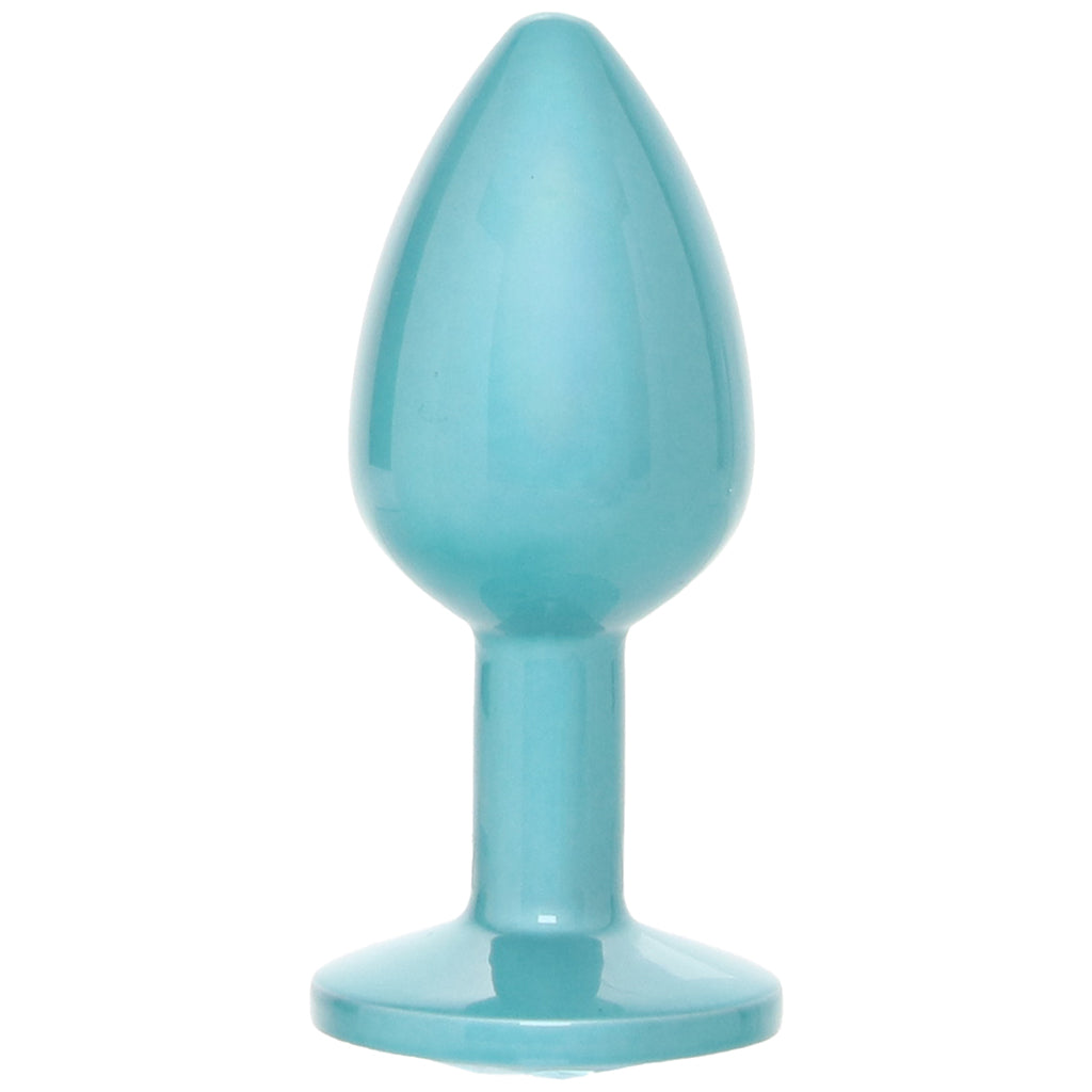 Rear Assets Medium Metal Butt Plug in Teal Anal Sex Toys > Butt Plugs - Tophatter Daily Deals