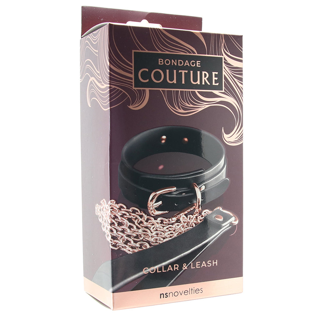 Bondage Couture Collar & Leash in Rose Gold Bondage and Fetish > Leashes and Collars - Tophatter Daily Deals