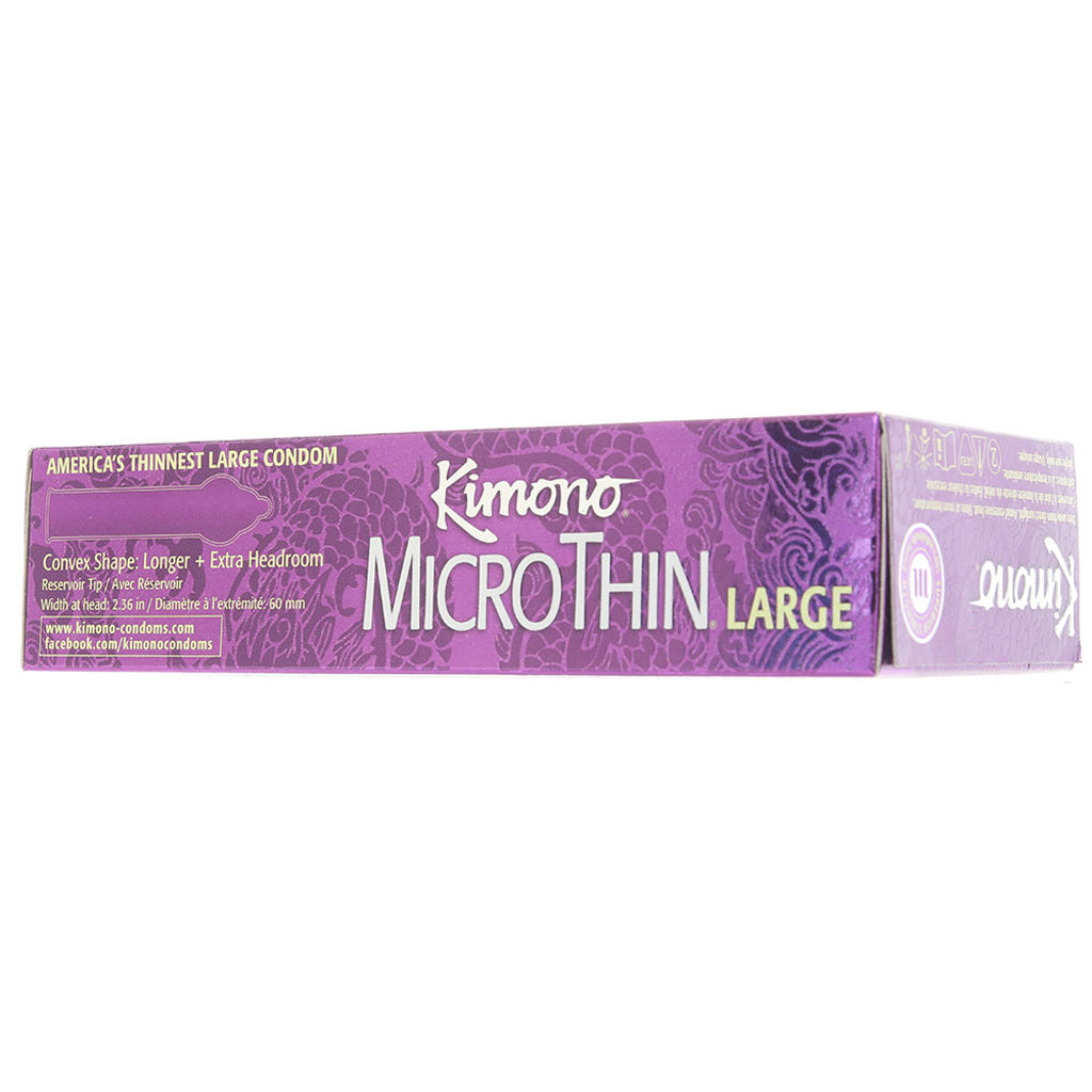Kimono MicroThin Plus Large Condoms in 12 Pack Condoms - Tophatter Daily Deals