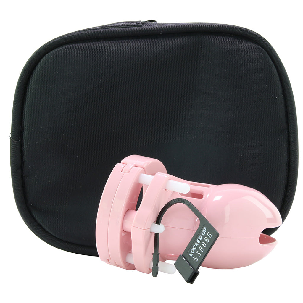 2.5 Inch Locking Male Chastity Device in Pink Bondage and Fetish > Cock and Ball Devices - Tophatter Daily Deals