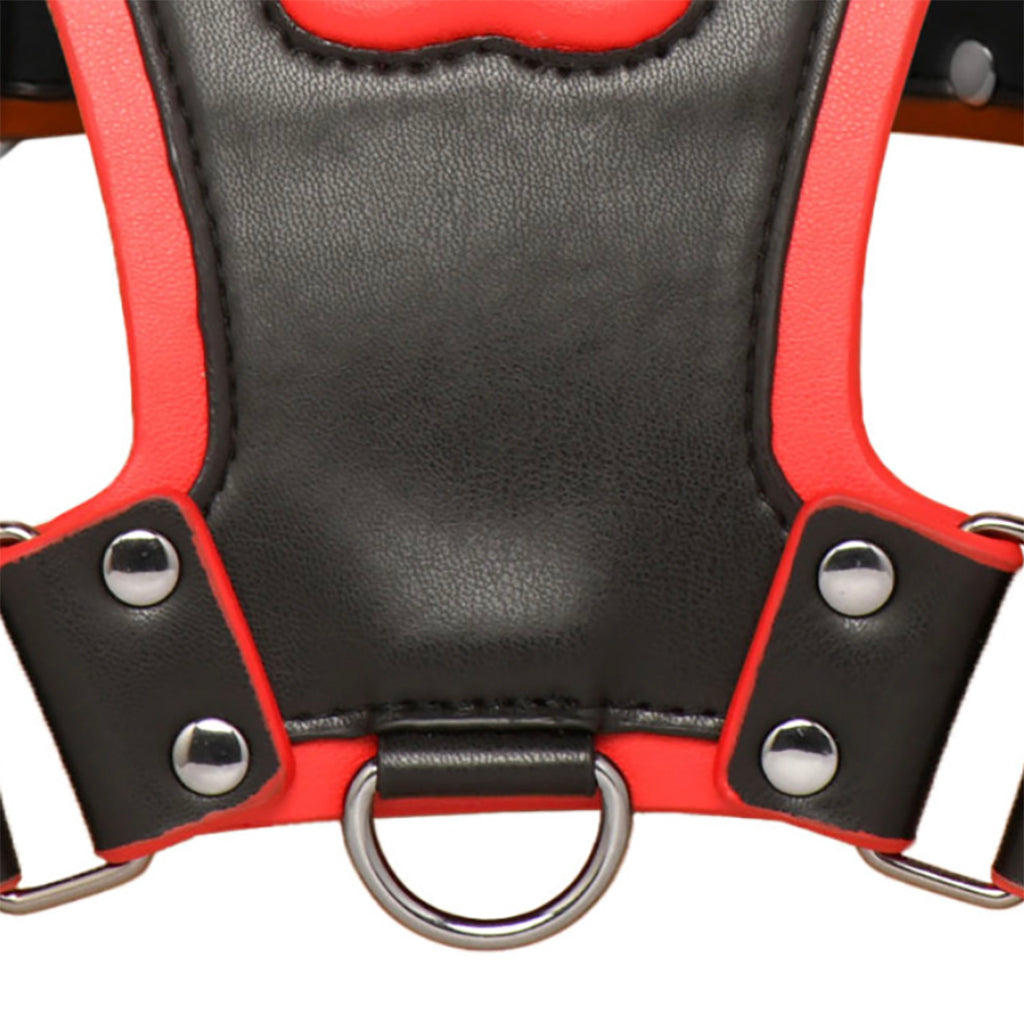 Master Series Alpha Pup Bulldog Harness in Red - Tophatter's Adult Sex Toys Online Bondage and Fetish > Men's Bondage Wear - Tophatter Daily Deals
