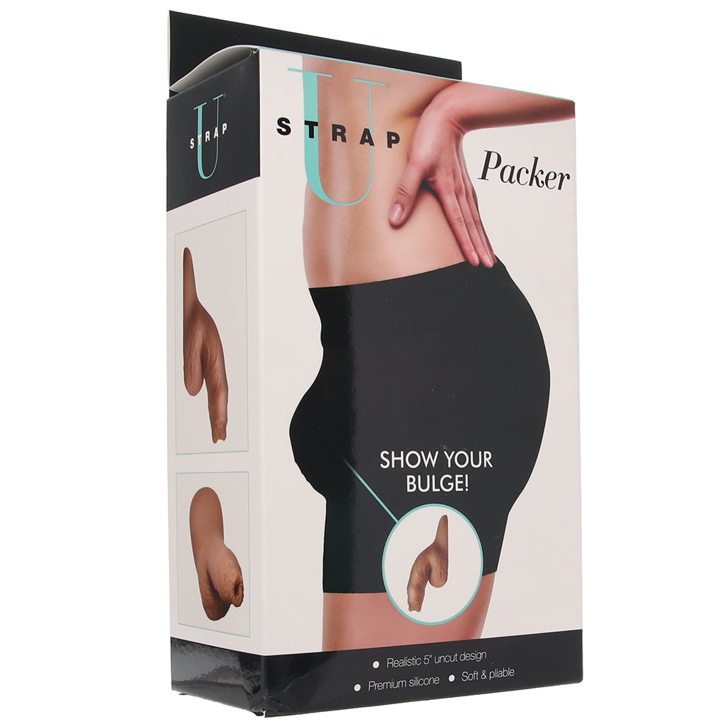 Strap U 5.1 Inch Uncut Silicone Packer in Tan - Tophatter's Adult Sex Toys Online Sexual Wellness > Gender Expression and Affirmation - Tophatter Daily Deals