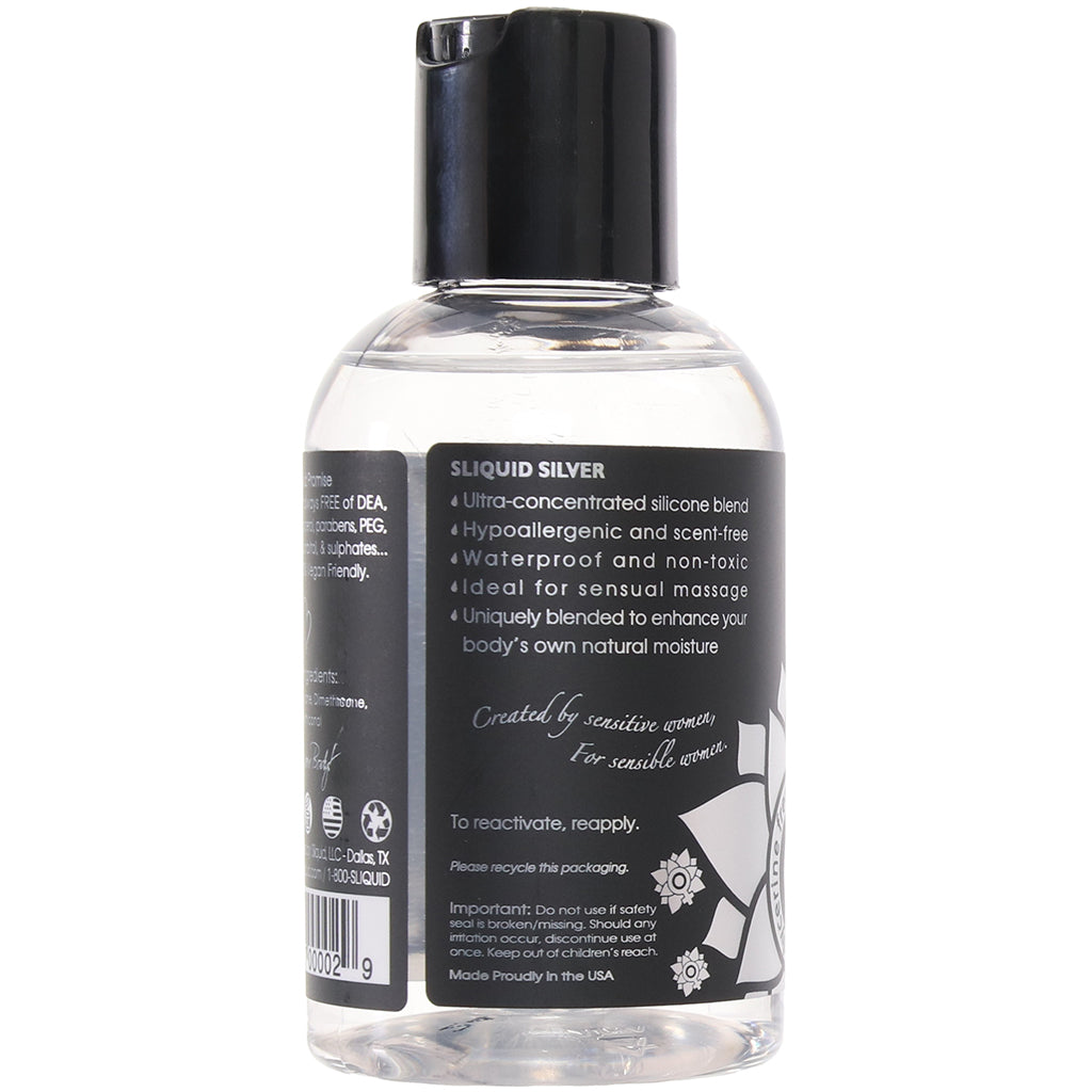 Silver Silicone Intimate Lubricant in 4.2oz/125ml Lubes and Lotions > Silicone Based Sex Lubes - Tophatter Daily Deals