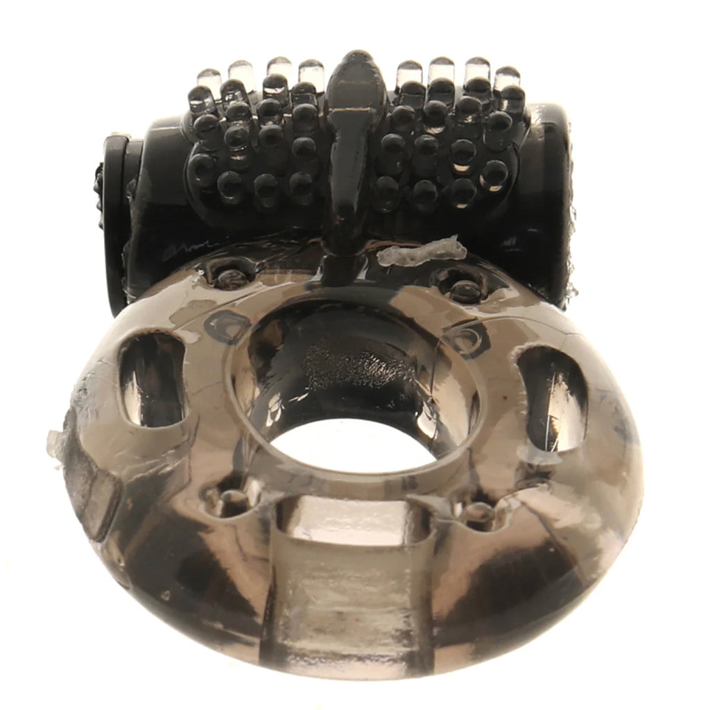 PinkCherry Vibrating Cock Ring in Smoke Cock Rings - Tophatter Daily Deals